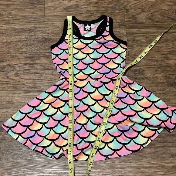 Pixie Lane Mermaid Halter Skater Sleeveless Twirl Dress Pink Blue Purple Size 2T - Picture 9 of 10